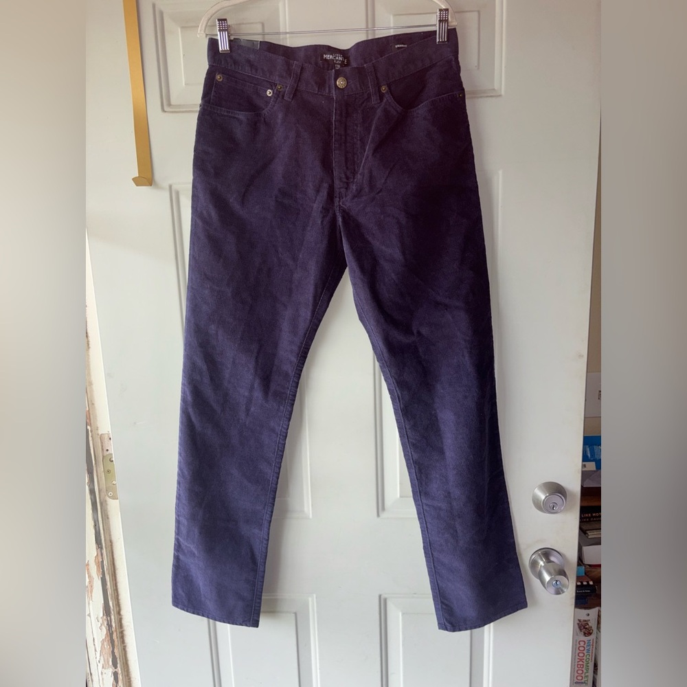 J. Crew Mercantile navy corduroy straight jeans size 32